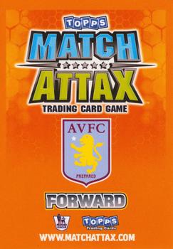 2009-10 Topps Match Attax Premier League Extra #NNO Gabriel Agbonlahor Back