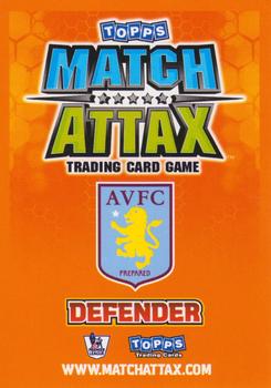 2009-10 Topps Match Attax Premier League Extra #NNO James Collins Back