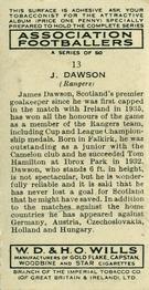 1939-40 Wills's Association Footballers #13 James Dawson Back