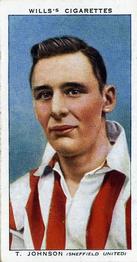 1939-40 Wills's Association Footballers #25 Thomas Johnson Front