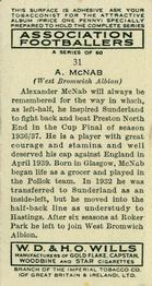 1939-40 Wills's Association Footballers #31 Alexander McNab Back