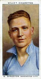1939-40 Wills's Association Footballers #42 Bert Sproston Front