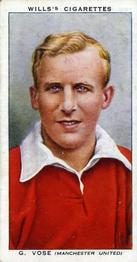 1939-40 Wills's Association Footballers #44 George Vose Front