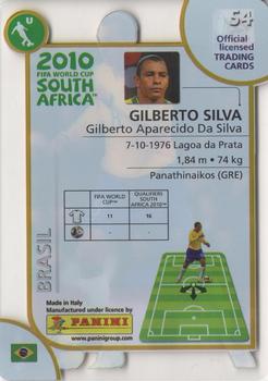 2010 Panini Premium World Cup #54 Gilberto Silva Back