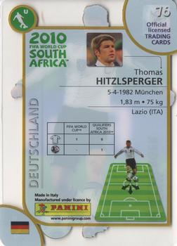 2010 Panini Premium World Cup #76 Thomas Hitzlsperger Back