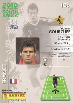 2010 Panini FIFA World Cup South Africa #105 Yoann Gourcuff Back