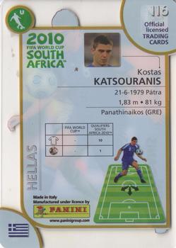 2010 Panini Premium World Cup #116 Kostas Katsouranis Back