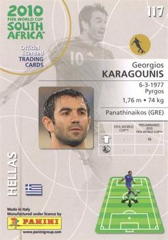 2010 Panini FIFA World Cup South Africa #117 Georgos Karagounis Back