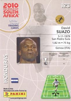 2010 Panini FIFA World Cup South Africa #123 David Suazo Back