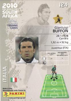 2010 Panini Premium World Cup #124 Gianluigi Buffon Back