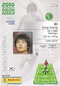 2010 Panini Premium World Cup #139 Ki Sung-Yueng Back