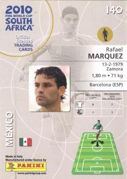 2010 Panini FIFA World Cup South Africa #140 Rafael Marquez Back