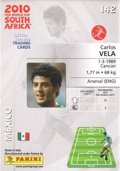 2010 Panini FIFA World Cup South Africa #142 Carlos Vela Back