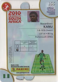 2010 Panini FIFA World Cup South Africa #155 Nwankwo Kanu Back