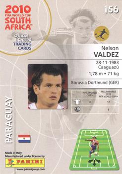 2010 Panini FIFA World Cup South Africa #156 Nelson Valdez Back