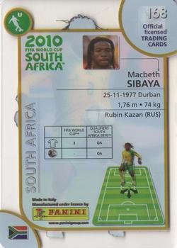 2010 Panini FIFA World Cup South Africa #168 Macbeth Sibaya Back