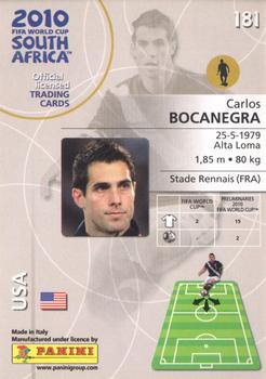 2010 Panini FIFA World Cup South Africa #181 Carlos Bocanegra Back