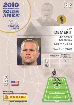 2010 Panini FIFA World Cup South Africa #182 Jay Demerit Back