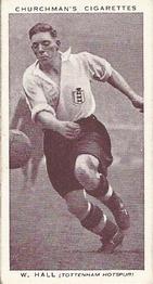 1938 Churchman's Association Footballers 1st Series #17 Willie Hall Front