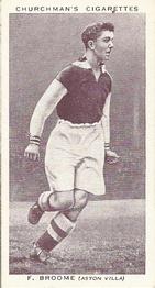 1938 Churchman's Association Footballers 1st Series #3 Frank Broome Front