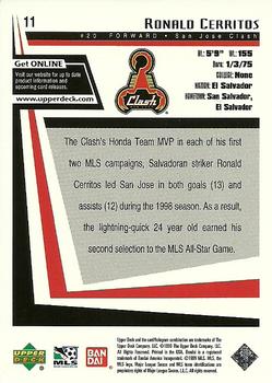 1999 Upper Deck MLS #11 Ronald Cerritos Back