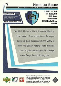 1999 Upper Deck MLS #77 Mauricio Ramos Back