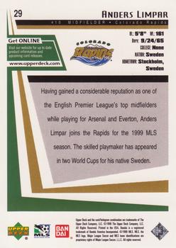 1999 Upper Deck MLS #29 Anders Limpar Back
