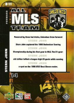 1999 Upper Deck MLS - All-MLS #B11 Stern John Back