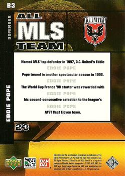 1999 Upper Deck MLS - All-MLS #B3 Eddie Pope Back