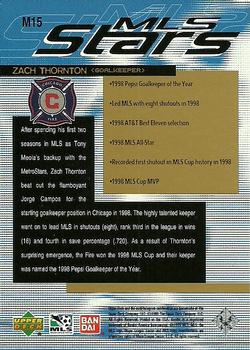 1999 Upper Deck MLS - MLS Stars #M15 Zach Thornton Back