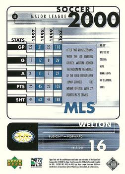 2000 Upper Deck MLS #51 Welton Back