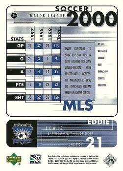2000 Upper Deck MLS #59 Eddie Lewis Back