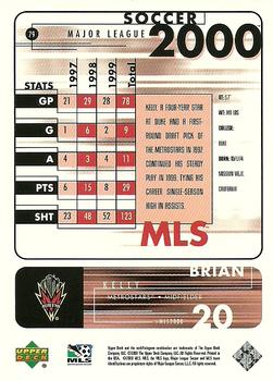 2000 Upper Deck MLS #79 Brian Kelly Back