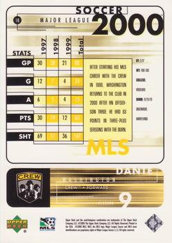 2000 Upper Deck MLS #18 Dante Washington Back