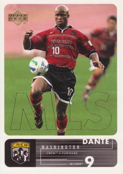 2000 Upper Deck MLS #18 Dante Washington Front