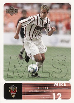 2000 Upper Deck MLS #83 Mike Petke Front