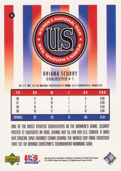 2000 Upper Deck MLS #88 Briana Scurry Back