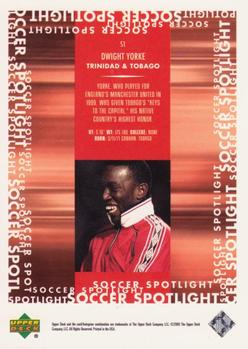 2000 Upper Deck MLS - Soccer Spotlight #S1 Dwight Yorke Back