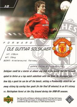 2001 Upper Deck Manchester United #10 Ole Gunnar Solskjaer Back
