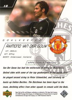 2001 Upper Deck Manchester United #18 Raimond Van Der Gouw Back