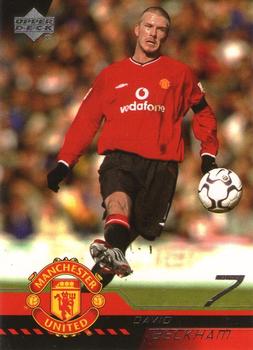 2001 Upper Deck Manchester United #1 David Beckham Front