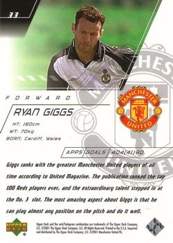 2001 Upper Deck Manchester United #33 Ryan Giggs Back