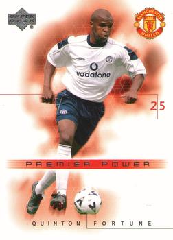 2001 Upper Deck Manchester United #65 Quinton Fortune Front
