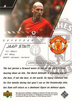 2001 Upper Deck Manchester United #6 Jaap Stam Back