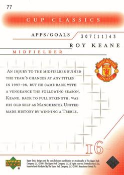 2001 Upper Deck Manchester United #77 Roy Keane Back
