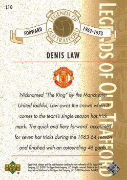 2001 Upper Deck Manchester United - Legends of Old Trafford #L10 Denis Law Back