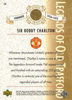 2001 Upper Deck Manchester United - Legends of Old Trafford #L4 Bobby Charlton Back