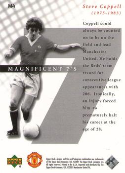 2001 Upper Deck Manchester United - Magnificent 7's #M4 Steve Coppell Back