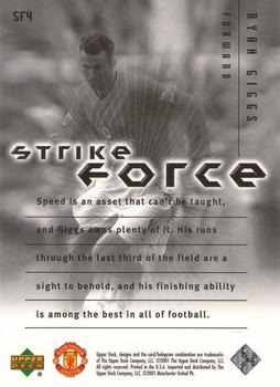 2001 Upper Deck Manchester United - Strike Force #SF4 Ryan Giggs Back