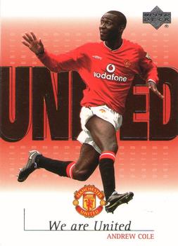 2001 Upper Deck Manchester United - We are UNITED #U12 Andy Cole Front